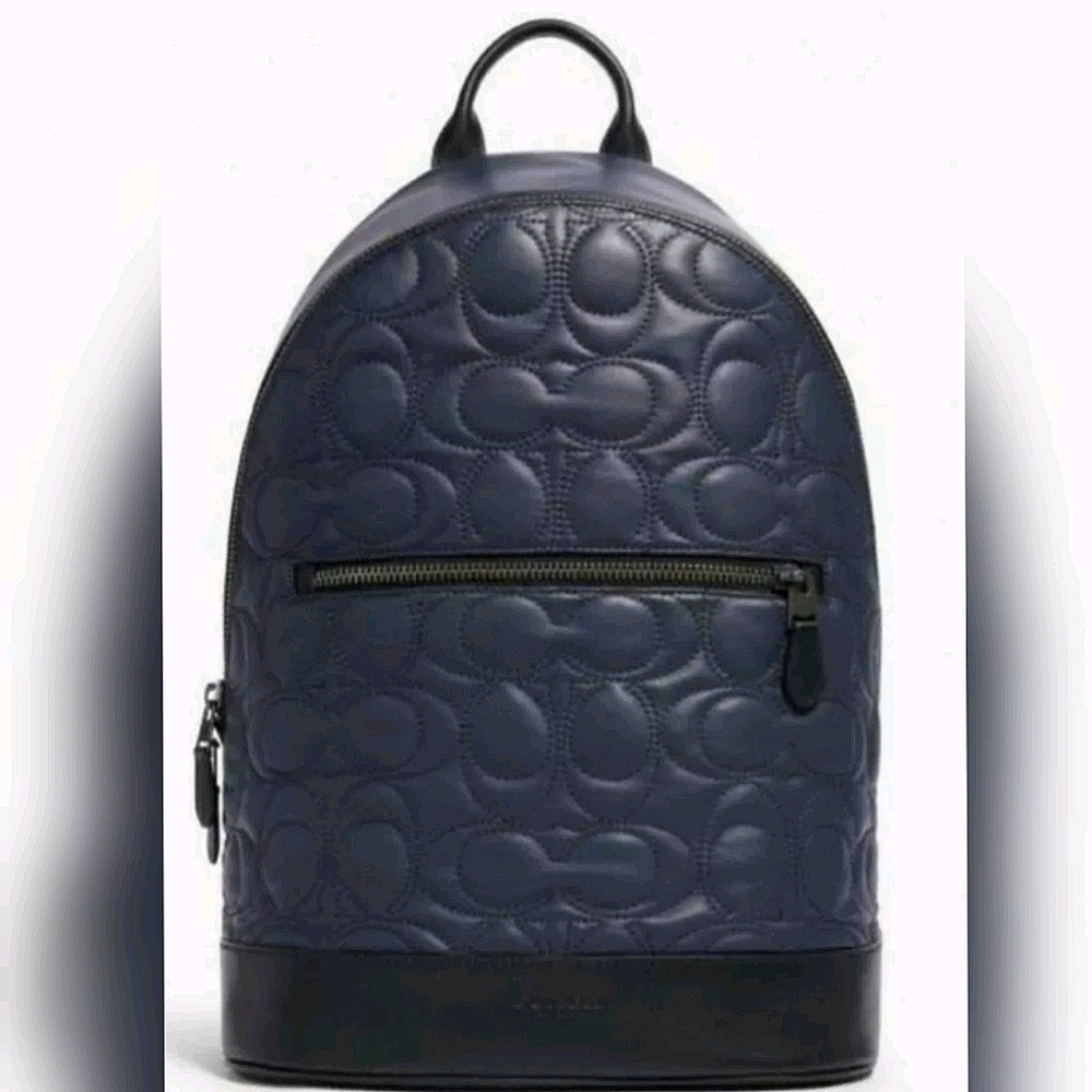 Coach Signature Leather Designer BACKPACK bag - Picture 3 of 11